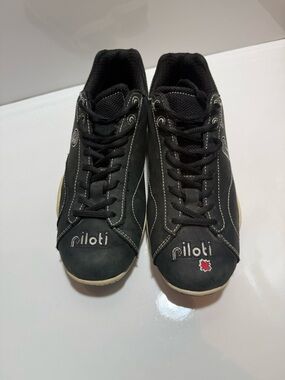 Piloti Prototipo Driving/Racing Black Suede Shoes Sz. 7.5